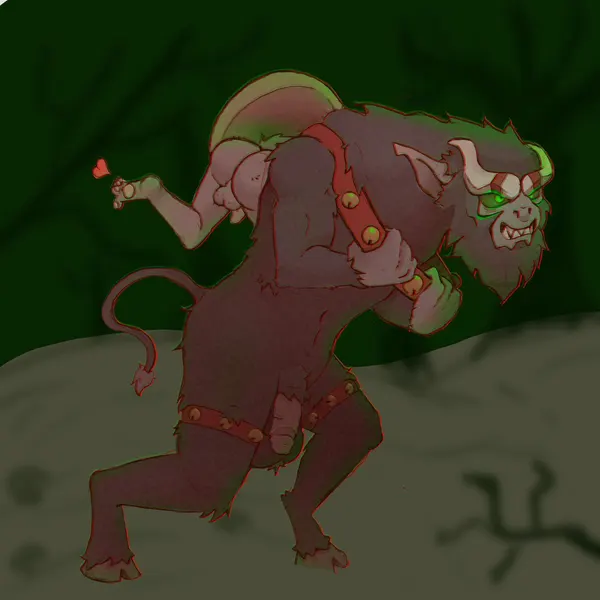 krampus (christmas) created by lilyeener