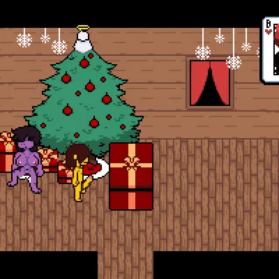 kris dreemurr, noelle holiday, susie (deltarune) (christmas, deltarune) created by bladedbard