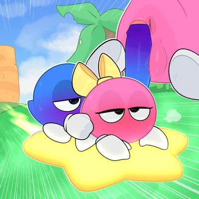 lalala, lololo (kirby (series), nintendo) created by crushpepper
