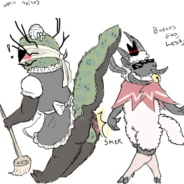 lamb (cult of the lamb), leshy (cult of the lamb), red crown (cult of the lamb) (cult of the lamb, massive monster (studio)) created by welcometaco