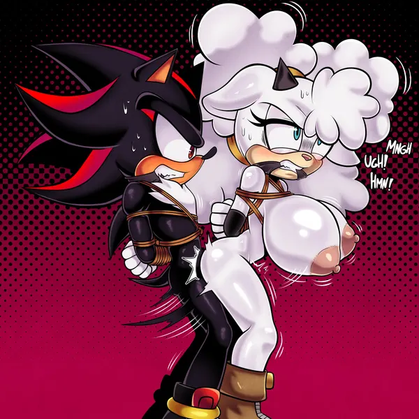 lanolin the sheep (sonic), shadow the hedgehog (idw publishing, sega) created by procyon star