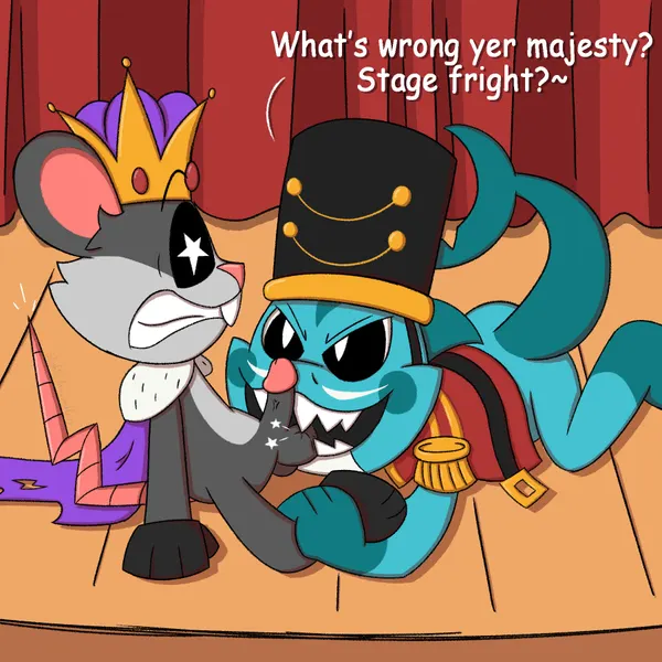 maggie mako (poppy playtime), touille (poppy playtime) (mob entertainment, nightmare critters) created by slightlyarousedguy