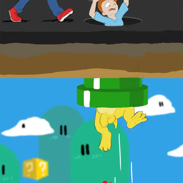 mario bros, nintendo created by kyrio
