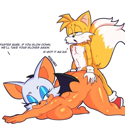 miles prower, rouge the bat (sega, sonic the hedgehog (series)) created by kiskjeez