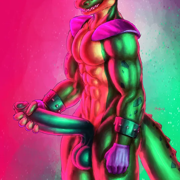 montgomery gator (five nights at freddy's, five nights at freddy's: security breach) created by shybird