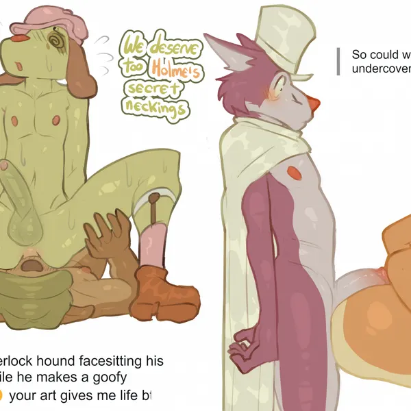 moriarty (sherlock hound), sherlock hound, smiley (sherlock hound) (sherlock hound (series)) created by scottdeer