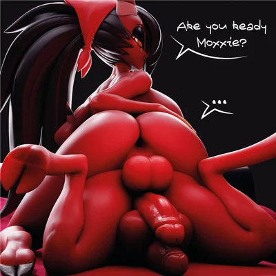 moxxie (helluva boss), sallie may (helluva boss) (hellaverse, helluva boss) created by yamayza