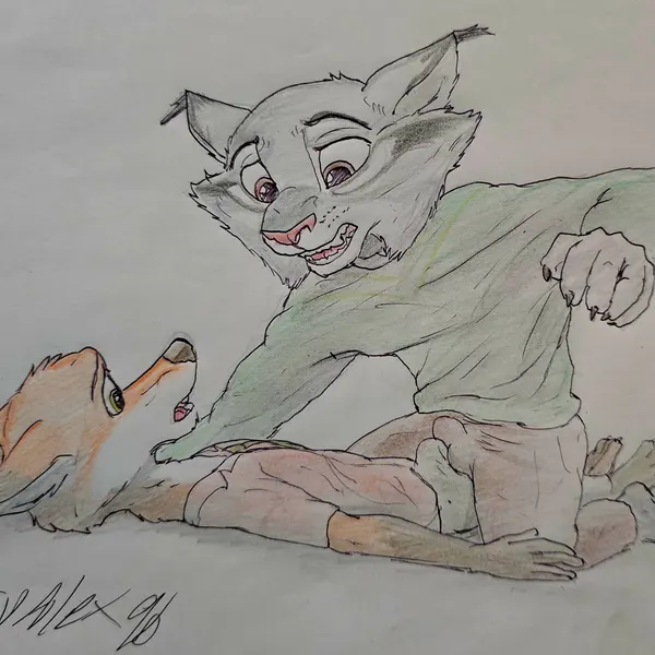 nick wilde, pawbert lynxley (disney, zootopia) created by wolfyalex96