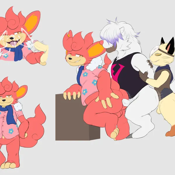 nintendo, pokemon created by fennephilim fox