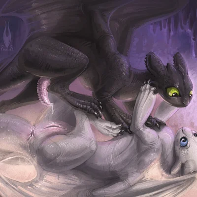 nubless, toothless (dreamworks, european mythology) created by firael