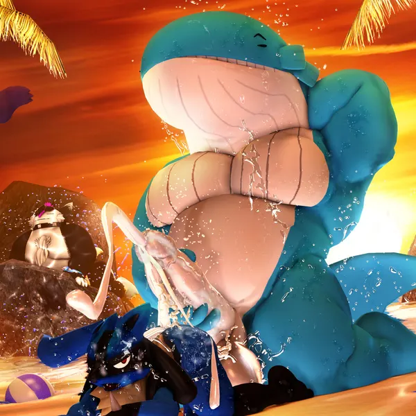 ozul (moonwulf), tinder wailord (nintendo, pokemon) created by moonwulf