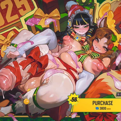 peni parker, squirrel girl (marvel) (christmas, marvel) created by reagan long