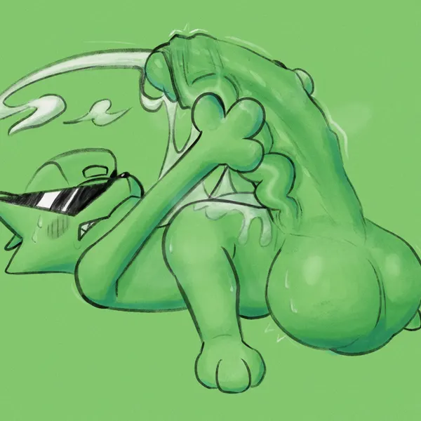 radiation fox (undertale) (undertale, undertale (series)) created by vaggo