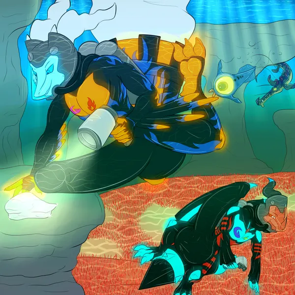 raze (flardan), zoran (flardan) (nintendo, pokemon) created by samagthrav2