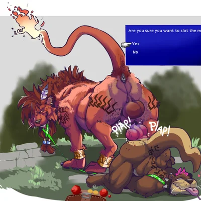 red xiii (final fantasy, final fantasy vii) created by busk