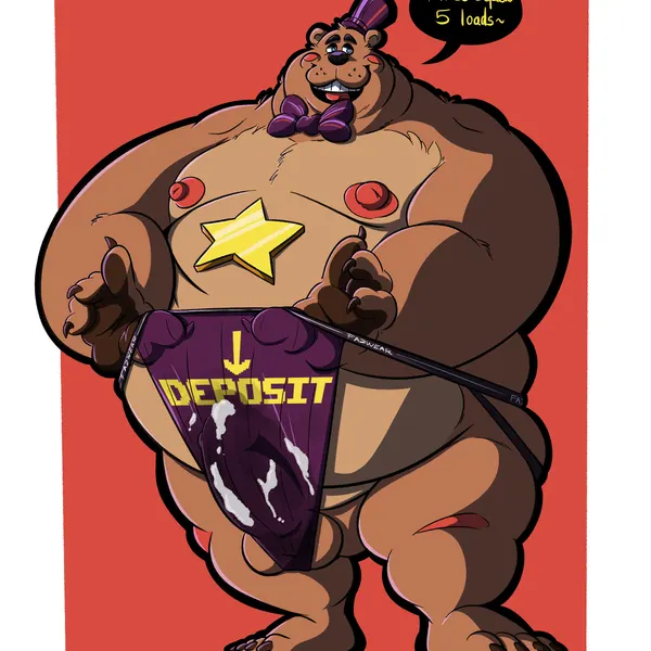 rockstar freddy (fnaf) (five nights at freddy's, freddy fazbear's pizzeria simulator) created by gorochuinboxers