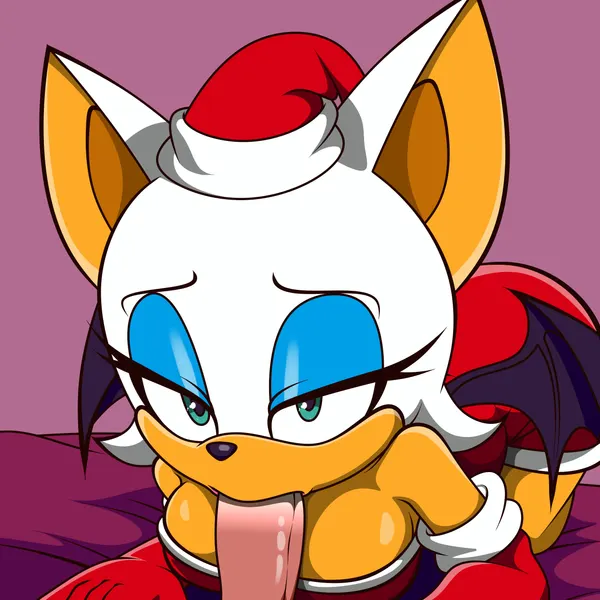 rouge the bat, shadow the hedgehog (christmas, sega) created by vagabundovir2a1