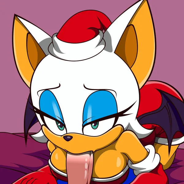 rouge the bat, sonic the hedgehog (christmas, sega) created by vagabundovir2a1