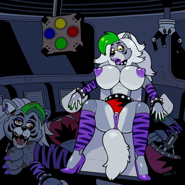 roxanne wolf (five nights at freddy's, five nights at freddy's: security breach) created by blackshirtboy