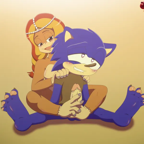 sonic the hedgehog (sega, sonic the hedgehog (series)) created by ladycherrybomba