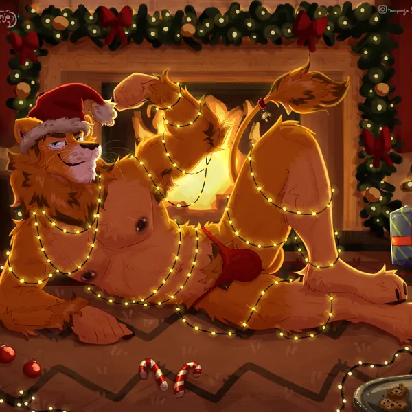 taima the lion (christmas) created by taesponja