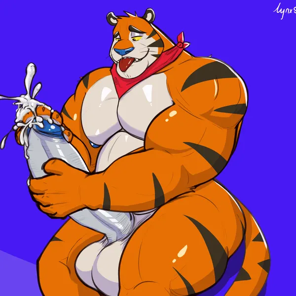 tony the tiger (frosted flakes, kellogg's) created by lynxspark