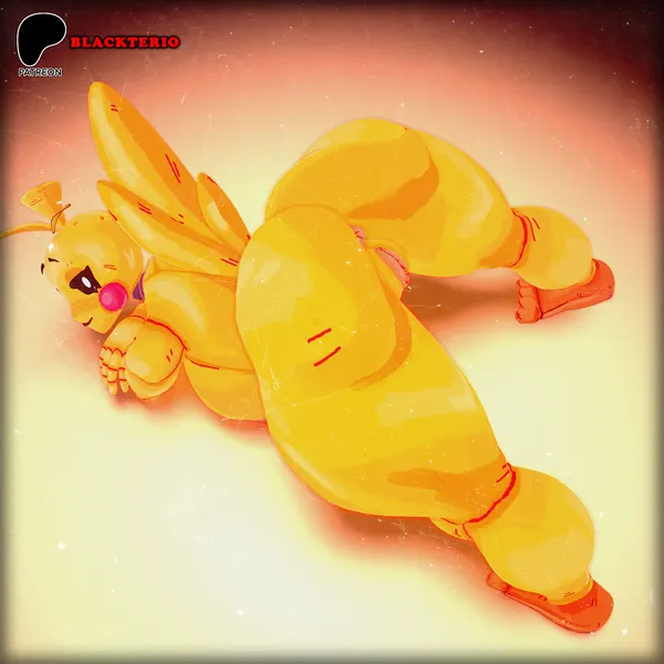 toy chica (fnaf) (five nights at freddy's, five nights at freddy's 2) created by blackterio