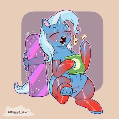 trixie (mlp) (friendship is magic, hasbro) created by cold-blooded-twilight