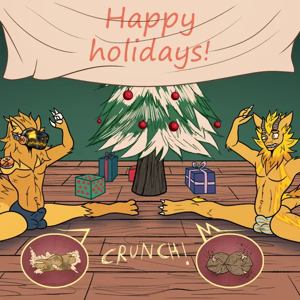 wise protogen (christmas, mythology) created by kimero kat