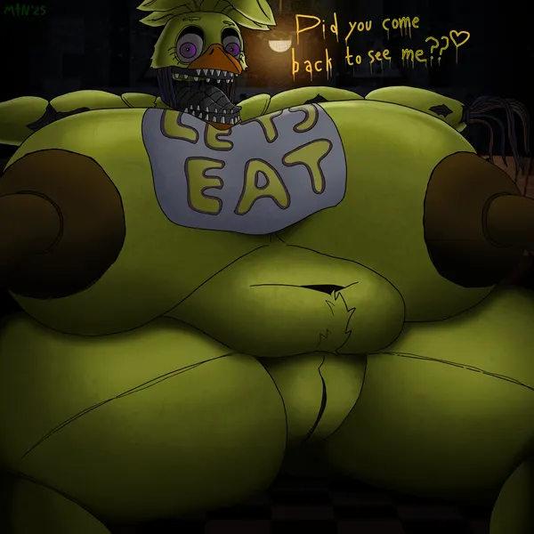 withered chica (fnaf) (five nights at freddy's, five nights at freddy's 2) created by m4n