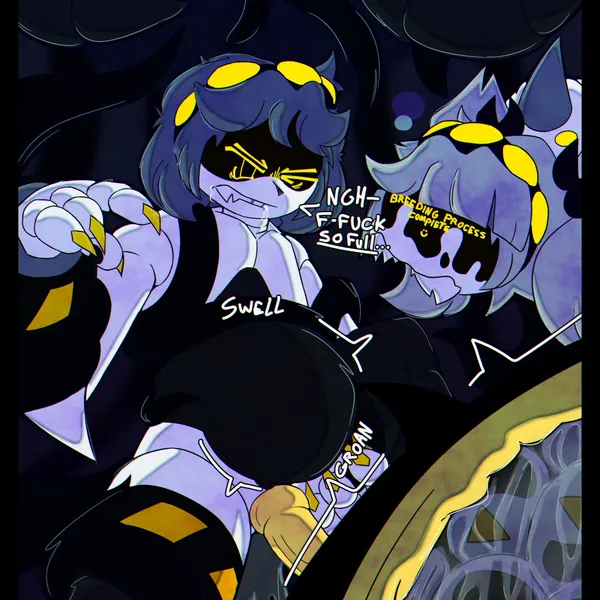 absolute solver, eldritch j (murder drones), v (murder drones) (glitch productions, murder drones) created by crowbahrz