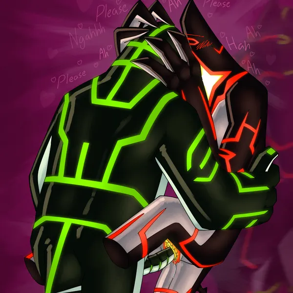 aether (strawberryoverlord), fan character, malware (ben 10) (ben 10, cartoon network) created by lumen fox