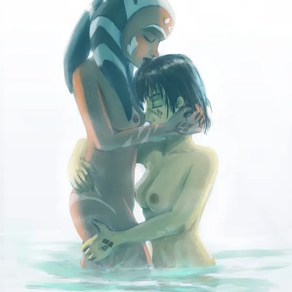 ahsoka tano, barriss offee (star wars, star wars: the clone wars) created by raikoh-illust
