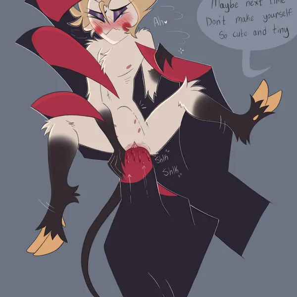 alastor (hazbin hotel), lucifer (hazbin hotel) (hazbin hotel, hellaverse) created by huskermoth