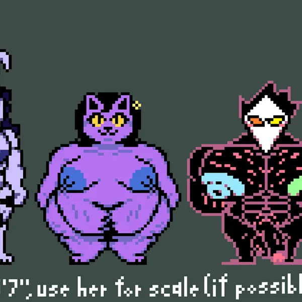 amber (felineflustered), asriel dreemurr (god form), catty cattenheimer (deltarune, undertale) created by felineflustered