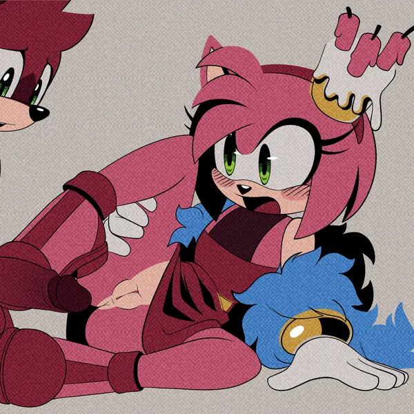 amy rose, barry (sonic) (sega, sonic the hedgehog (series)) created by spiralart