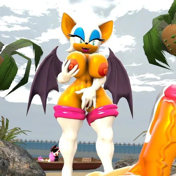 amy rose, miles prower, rouge the bat (sega, sonic the hedgehog (series)) created by plumenjoyer