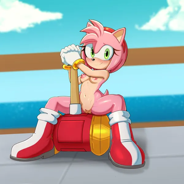 amy rose (sega, sonic the hedgehog (series)) created by 1lastshadow1