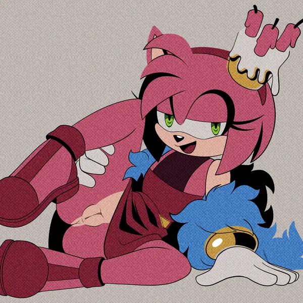 amy rose (sega, sonic the hedgehog (series)) created by spiralart