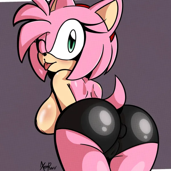 amy rose (sega, sonic the hedgehog (series)) created by xenrevv