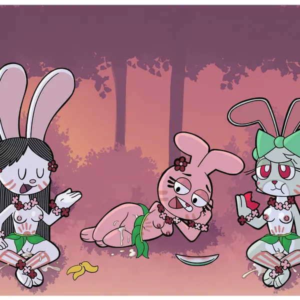 anais watterson, bunny (ajmarekart), elinor rabbit (cartoon network, elinor wonders why) created by mr harinezumi