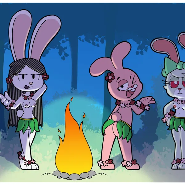 anais watterson, bunny (ajmarekart), elinor rabbit (cartoon network, elinor wonders why) created by mr harinezumi