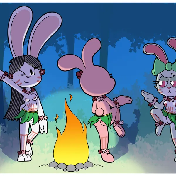 anais watterson, bunny (ajmarekart), elinor rabbit (cartoon network, elinor wonders why) created by mr harinezumi