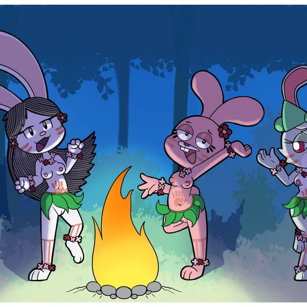 anais watterson, bunny (ajmarekart), elinor rabbit (cartoon network, elinor wonders why) created by mr harinezumi