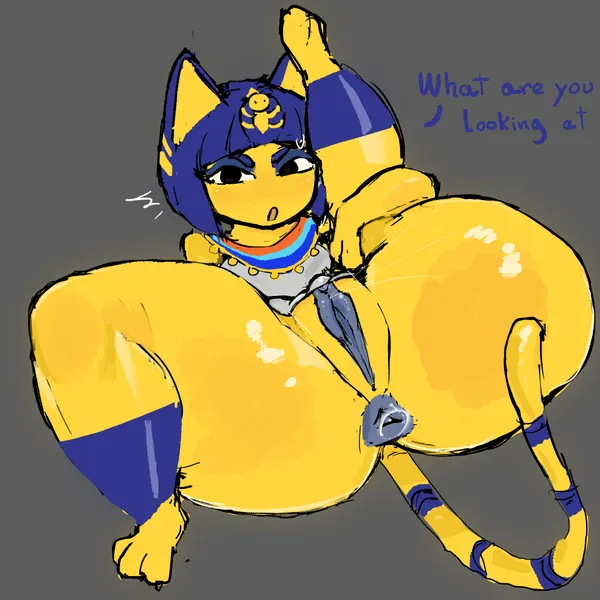ankha (animal crossing) (animal crossing, nintendo) created by qwpeowqpe