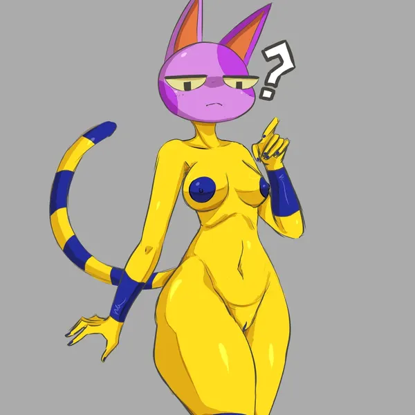 ankha (animal crossing), bob (animal crossing) (animal crossing, nintendo) created by iwantcheeseburger