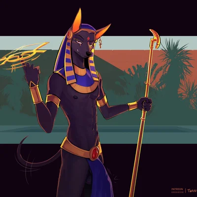 anubis (egyptian mythology, middle eastern mythology) created by twang