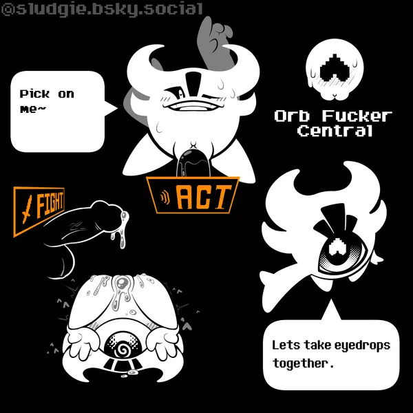 astigmatism (undertale, undertale (series)) created by sludgie (artist)
