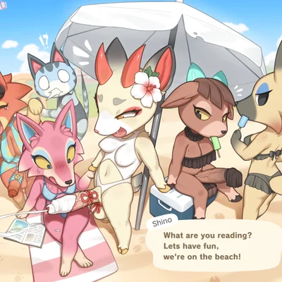 audie (animal crossing), freya (animal crossing), lolly (animal crossing) (animal crossing, nintendo) created by zinfyu