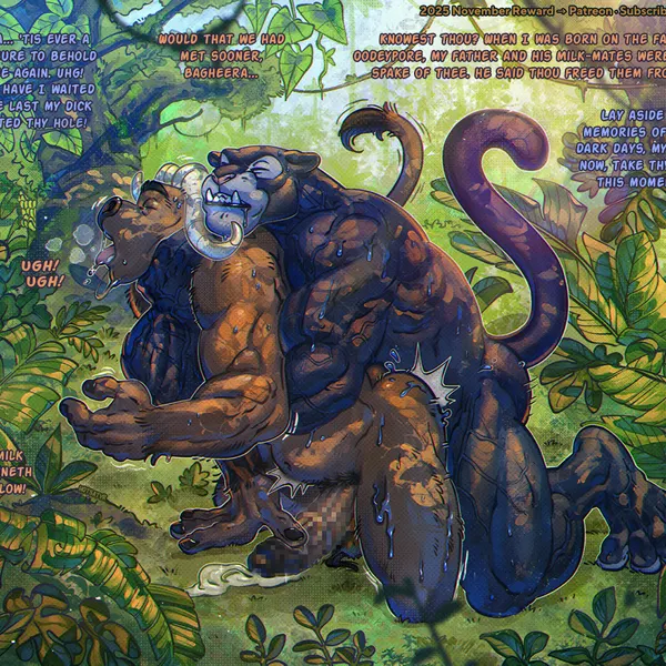 bagheera (jungle book), mysa (hotsatyr) (patreon, the jungle book) created by hotsatyr